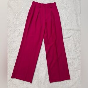 Sezane Theophile fuchsia trousers size 6